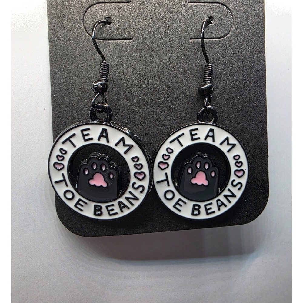 Team Toe Beans Cat Paw Earrings Handmade Hypoallergenic BUNDLE & OFFER‎ to Save